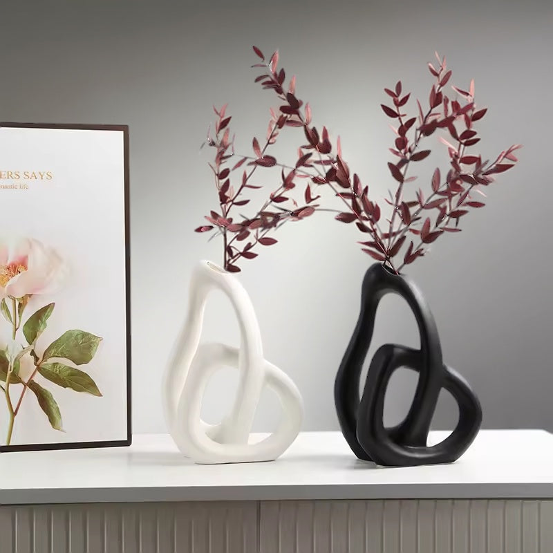 : Vase en Céramique Intemporel dans de Marche Lino