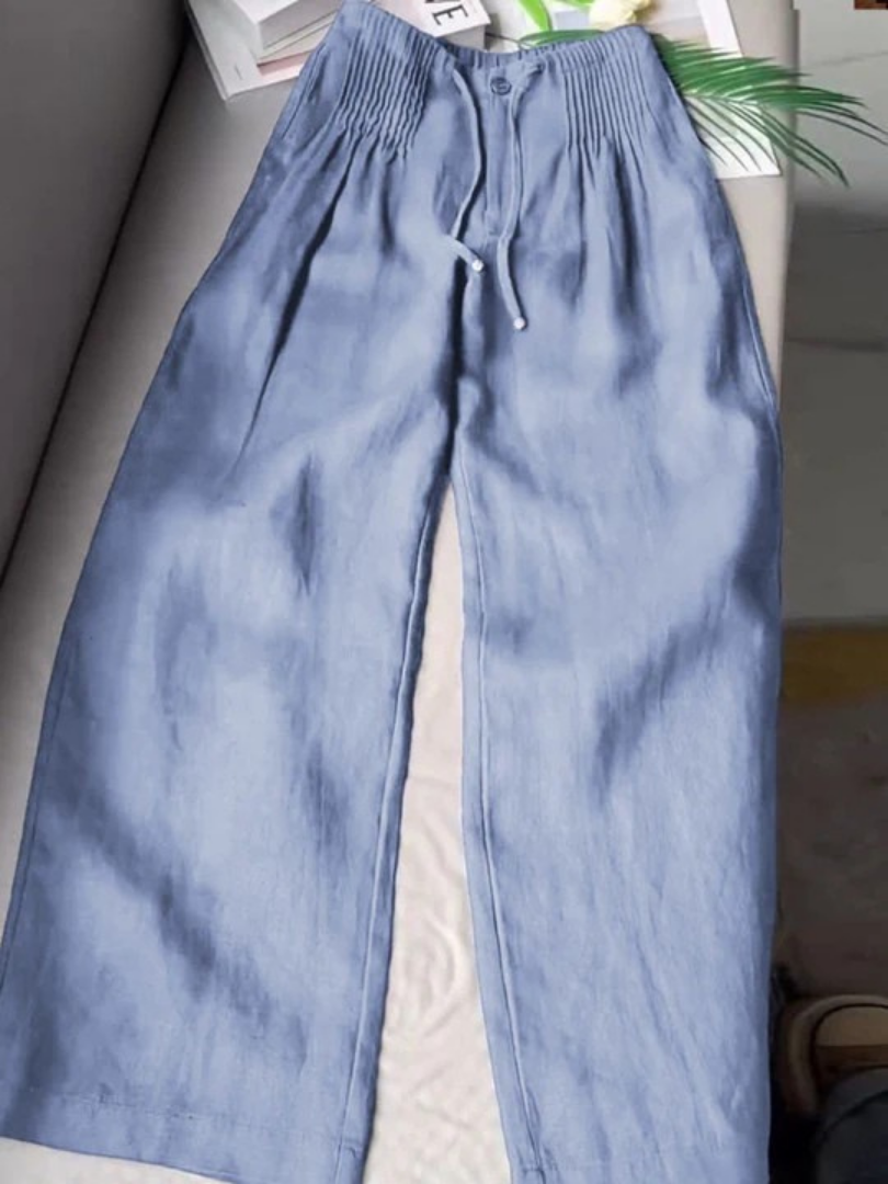 Pantalon Large Coupe Décontractée et Sans Effort