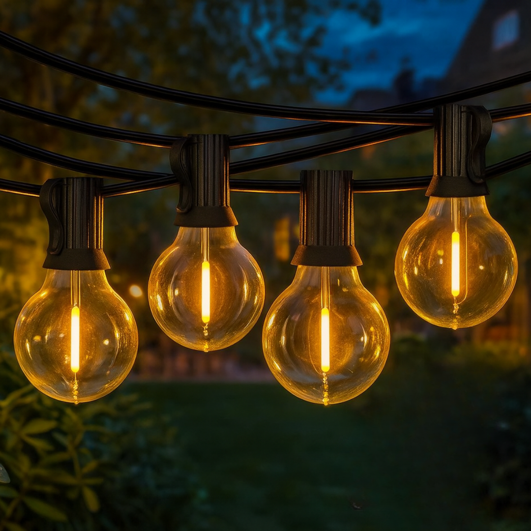 Guirlande Lumineuse Terrasse USB – Décoration de Terrasse Étanche Blanc Chaud