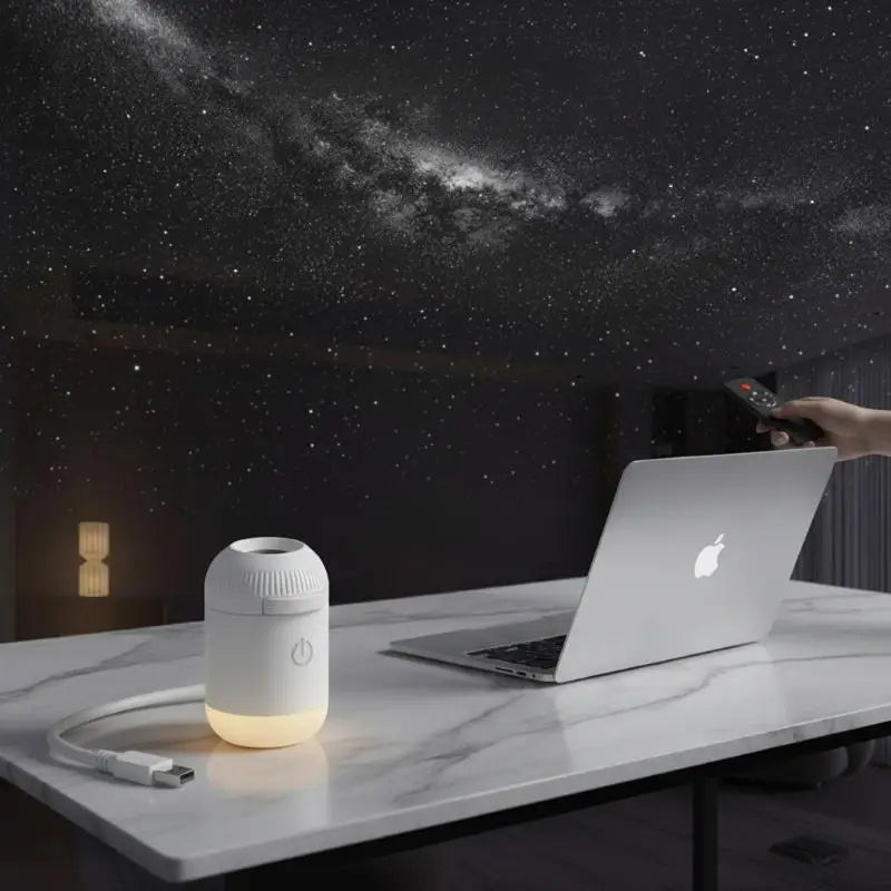 Star Projector Lamp : Projecteur Galaxie – Lampe Ciel Étoilé USB 2-en-1 dans de Marche Lino