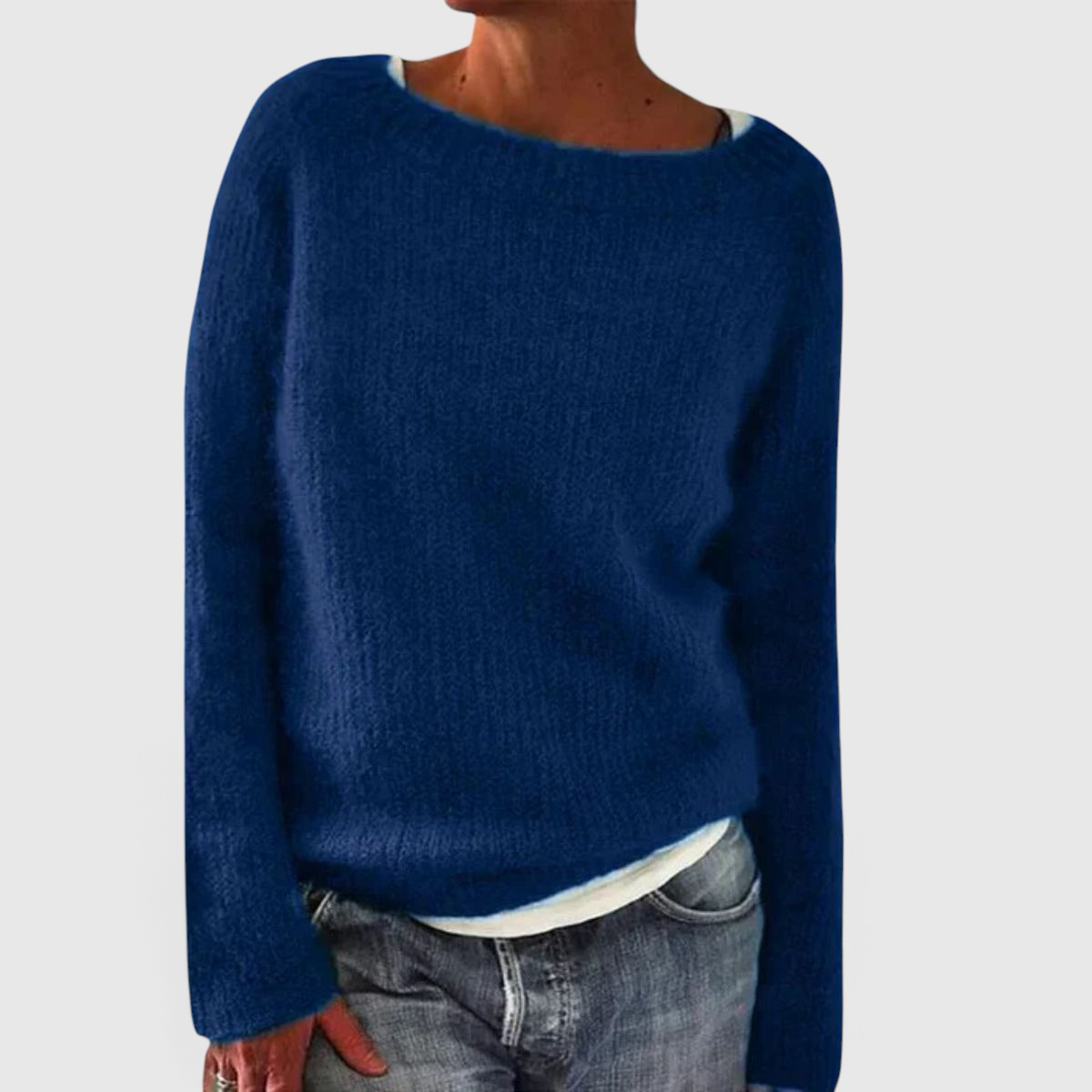 Pull en Maille Femme Coupe Décontractée - Pull Casual