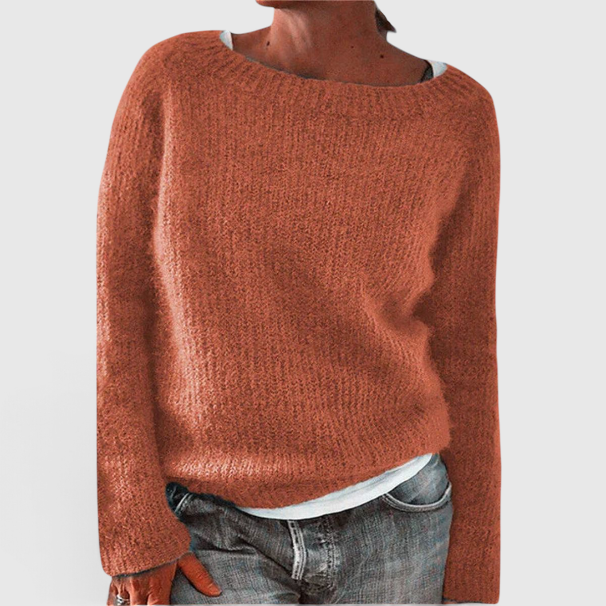Pull en Maille Femme Coupe Décontractée - Pull Casual