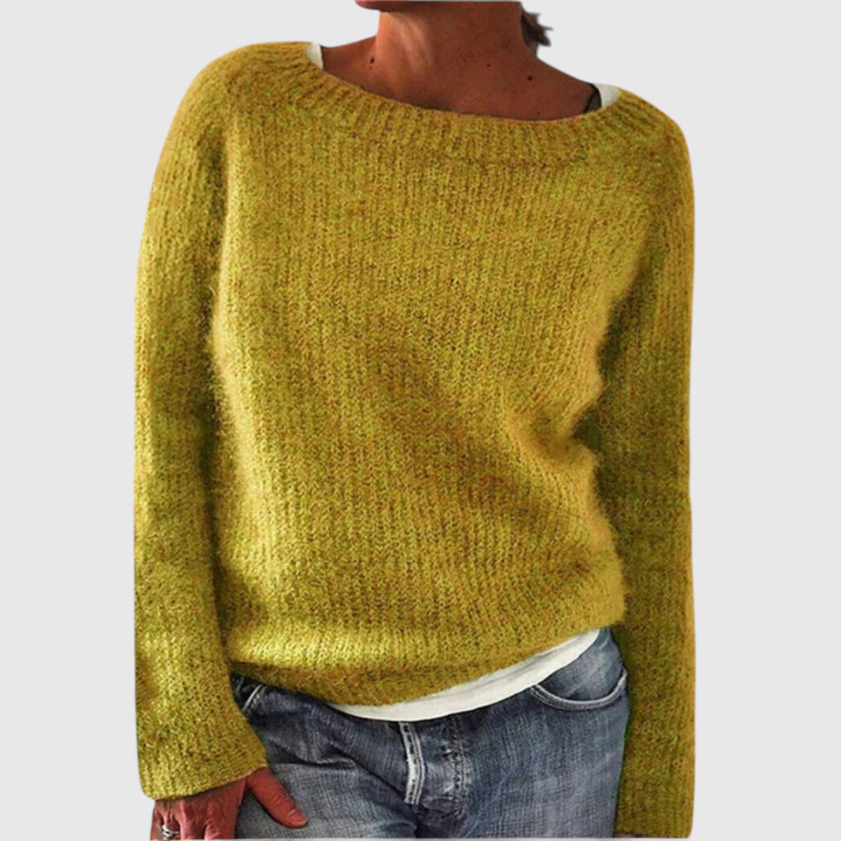 Pull en Maille Femme Coupe Décontractée - Pull Casual
