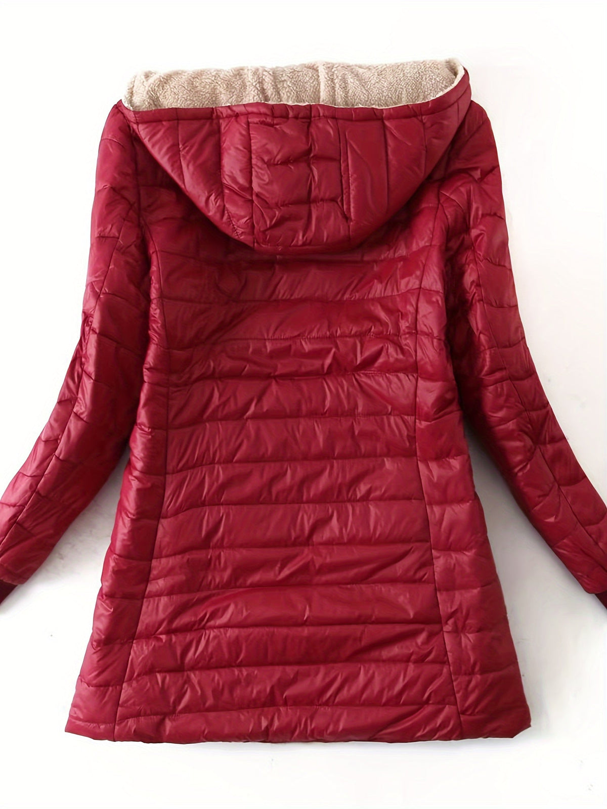 Jackets : Veste Mi-Longue à Capuche Femme Doublée Polaire dans de Roselva