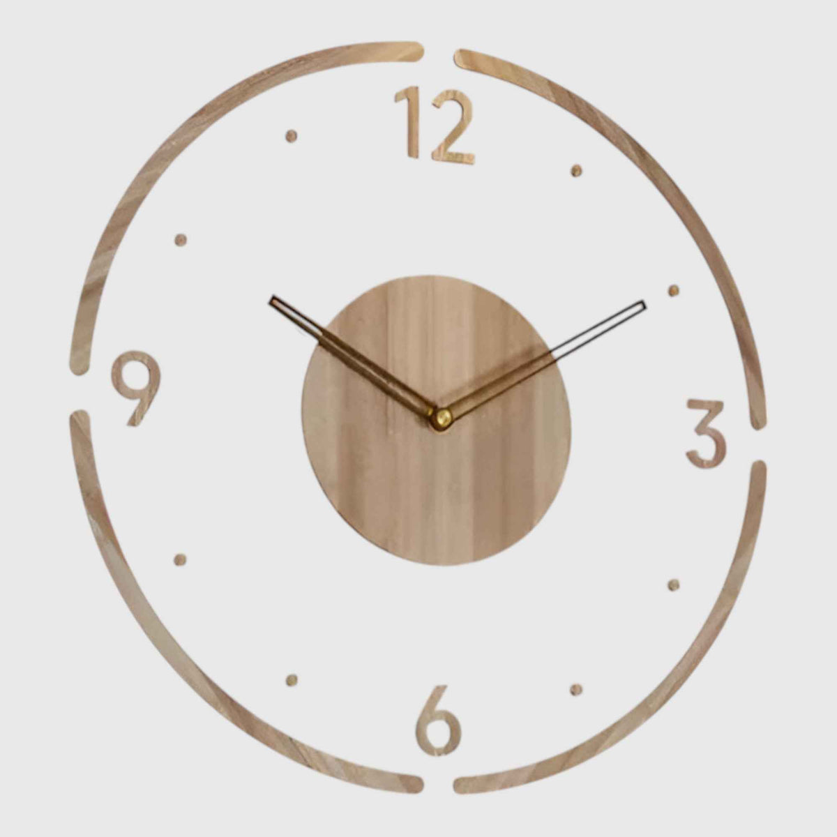 Horloges murales : Horloge Murale en Acrylique et Bois au Design Moderne dans de Marche Lino