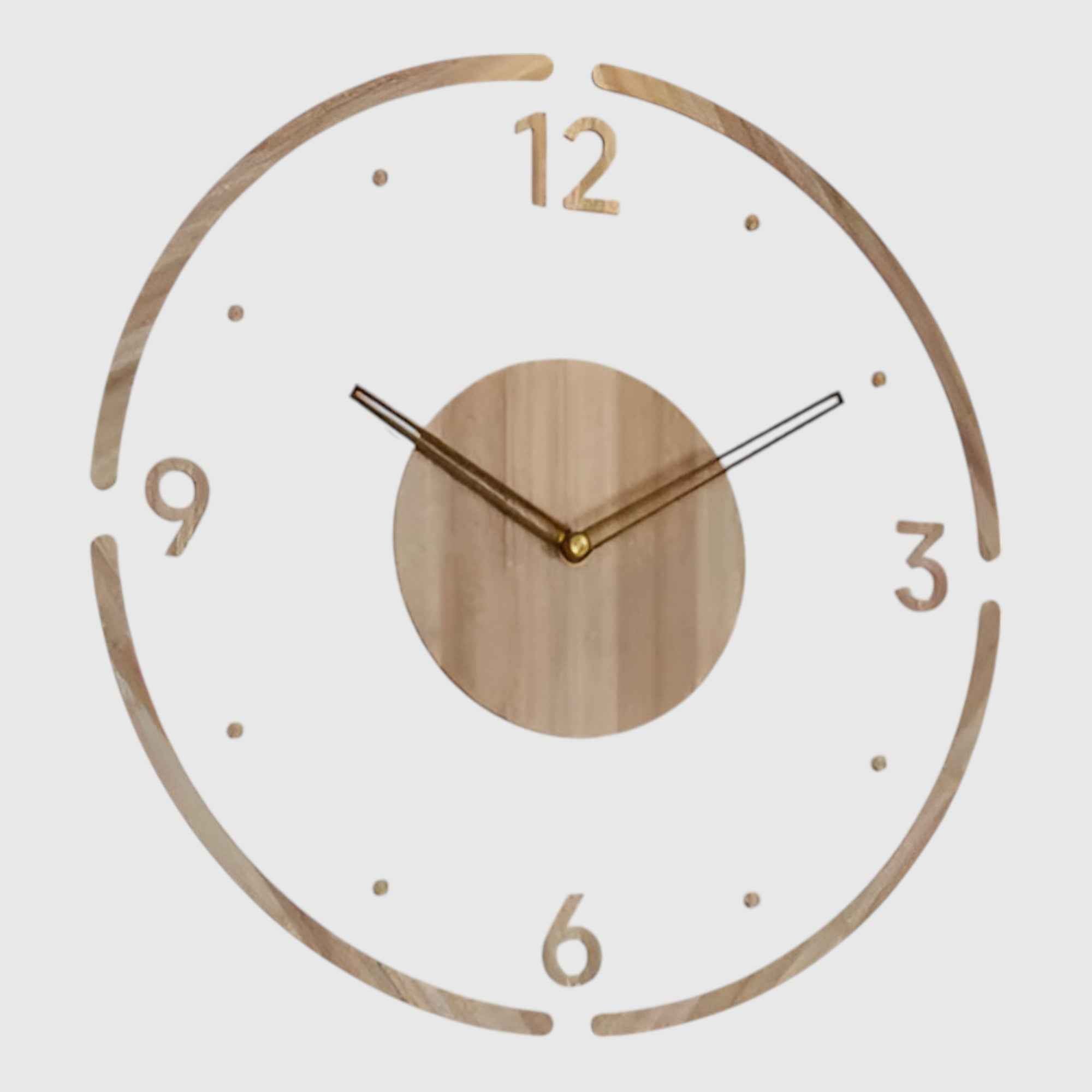 Horloges murales : Horloge Murale en Acrylique et Bois au Design Moderne dans de Marche Lino