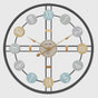 Grande Horloge Murale Design Métal Moderne