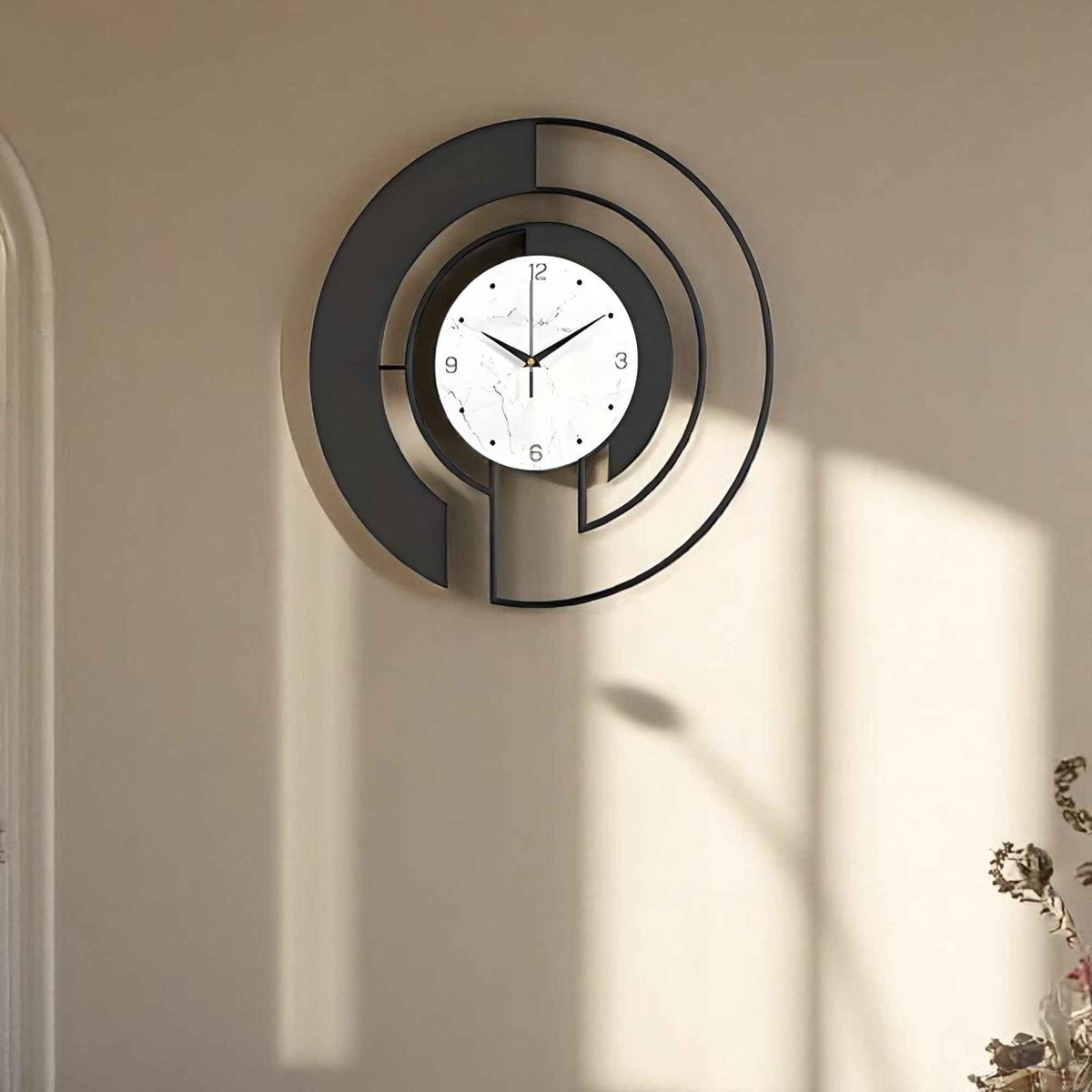 Horloges murales : Horloge Murale Silencieuse en Métal au Design dans de Marche Lino