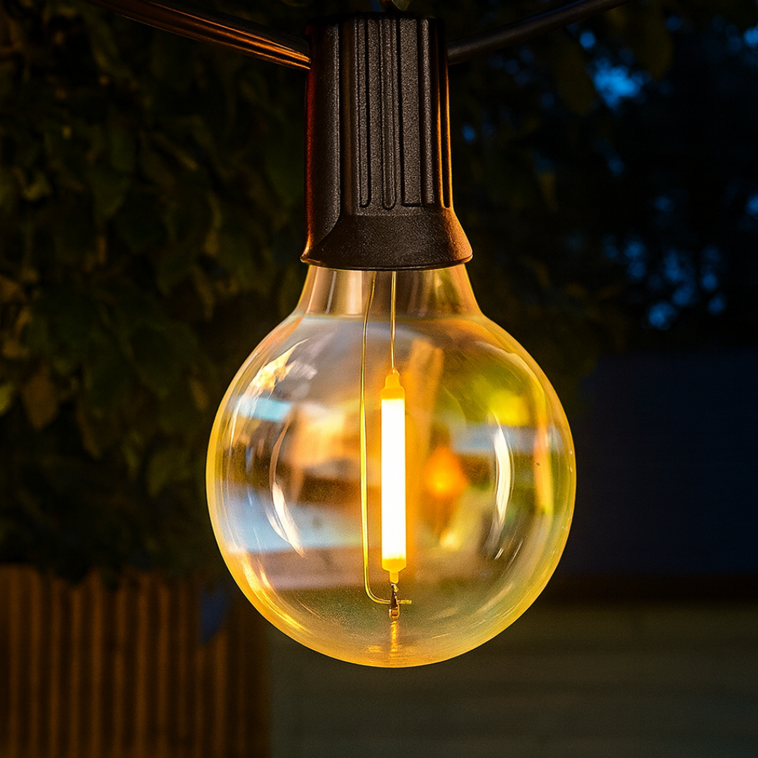 Guirlande Lumineuse Terrasse USB – Décoration de Terrasse Étanche Blanc Chaud