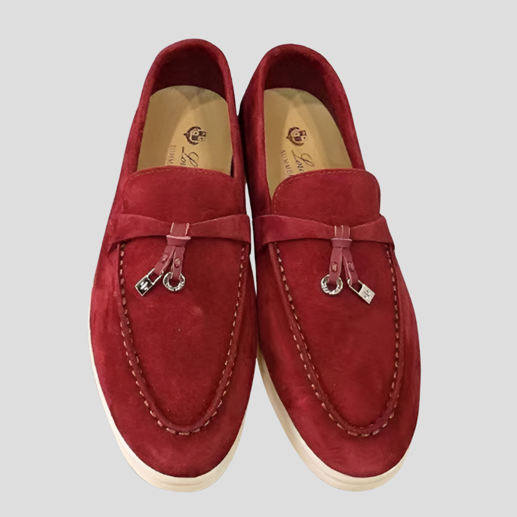 Fashion : Mocassins pour femmes - Élégants, Confortables & Style polyvalent dans Rouge de Jeecey