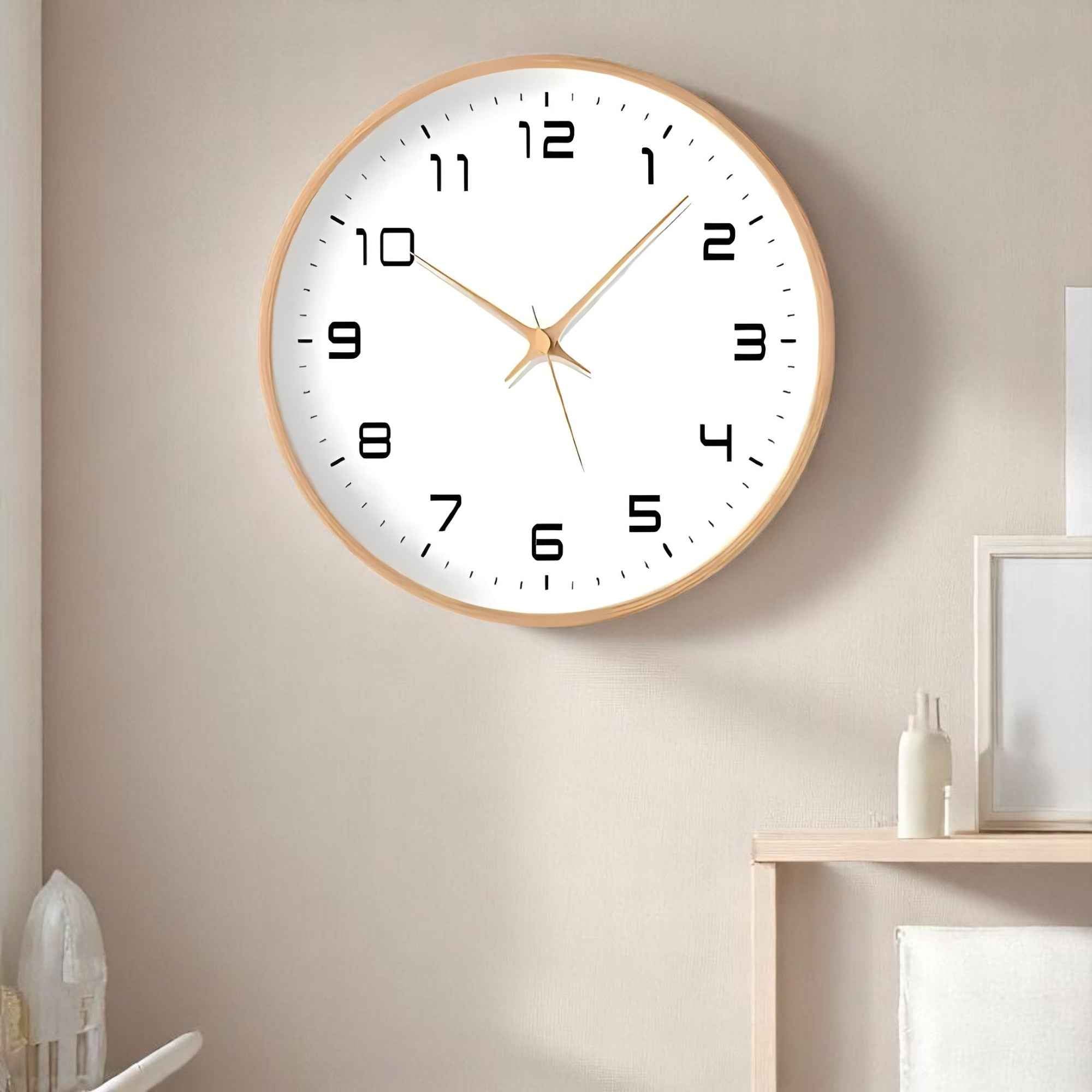 Horloges murales : Horloge Murale Design Bois Accessoires De Maison dans de Marche Lino