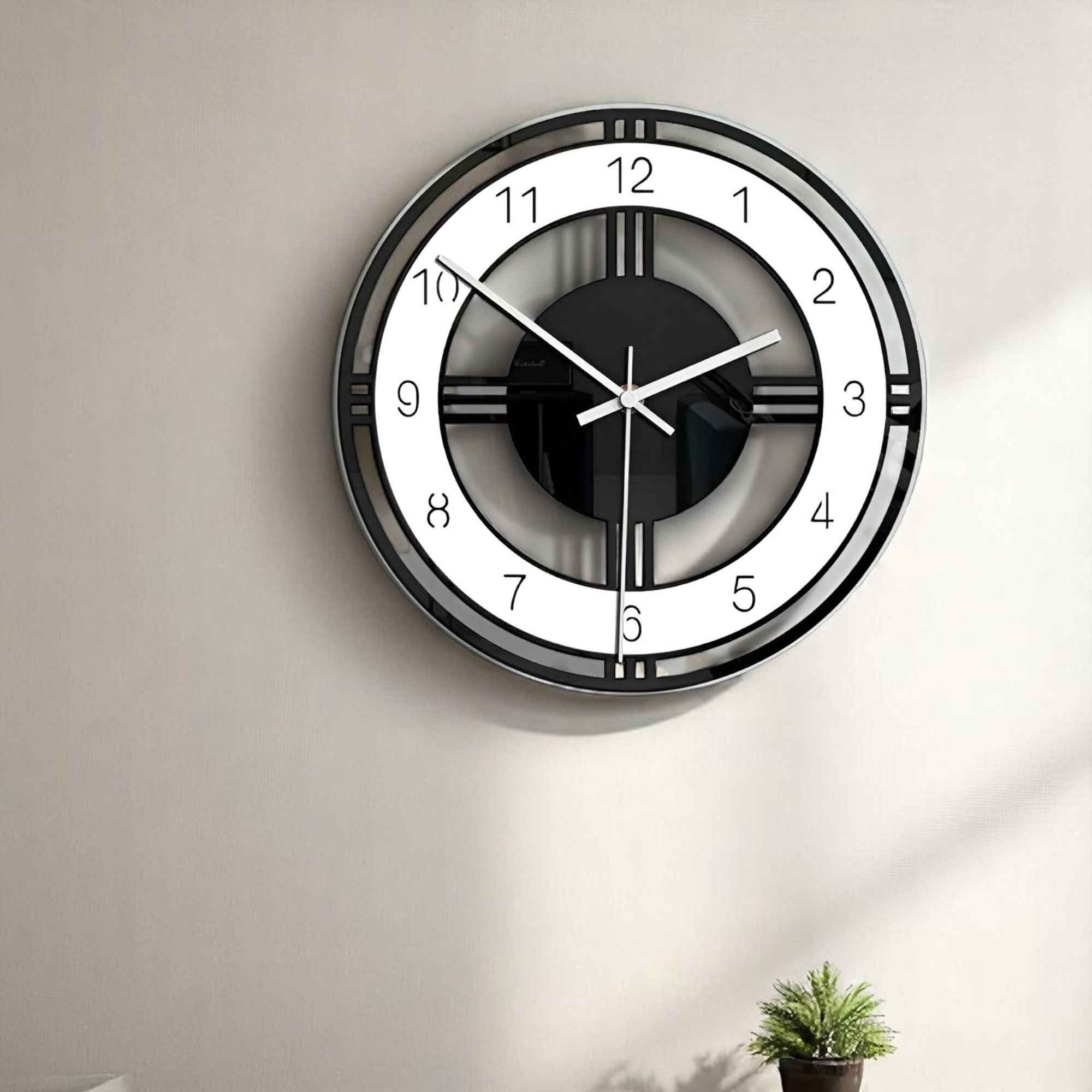 Horloges murales : Horloge Murale Acrylique Minimaliste Moderne pour une Décoration Intérieure dans de Marche Lino