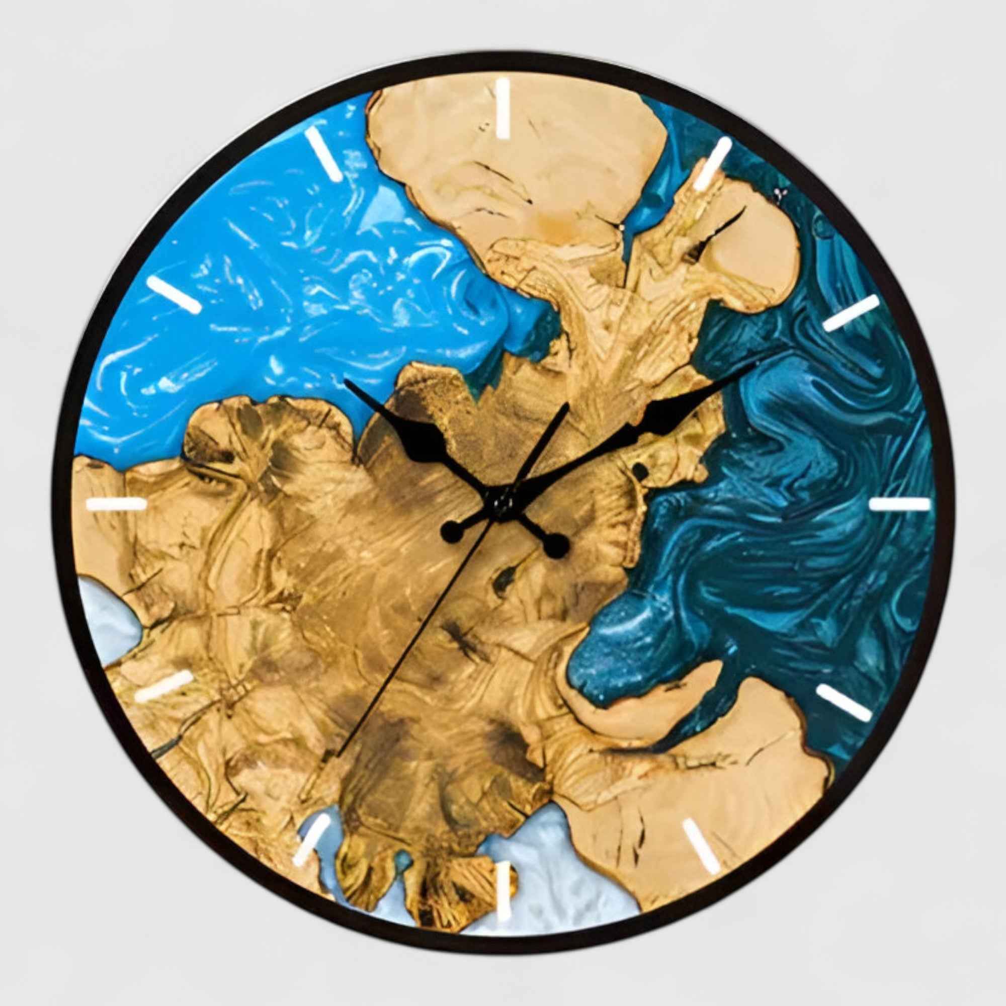 Horloges murales : Horloge Murale Minimaliste Noire 30 Cm Acrylique dans C de Marche Lino