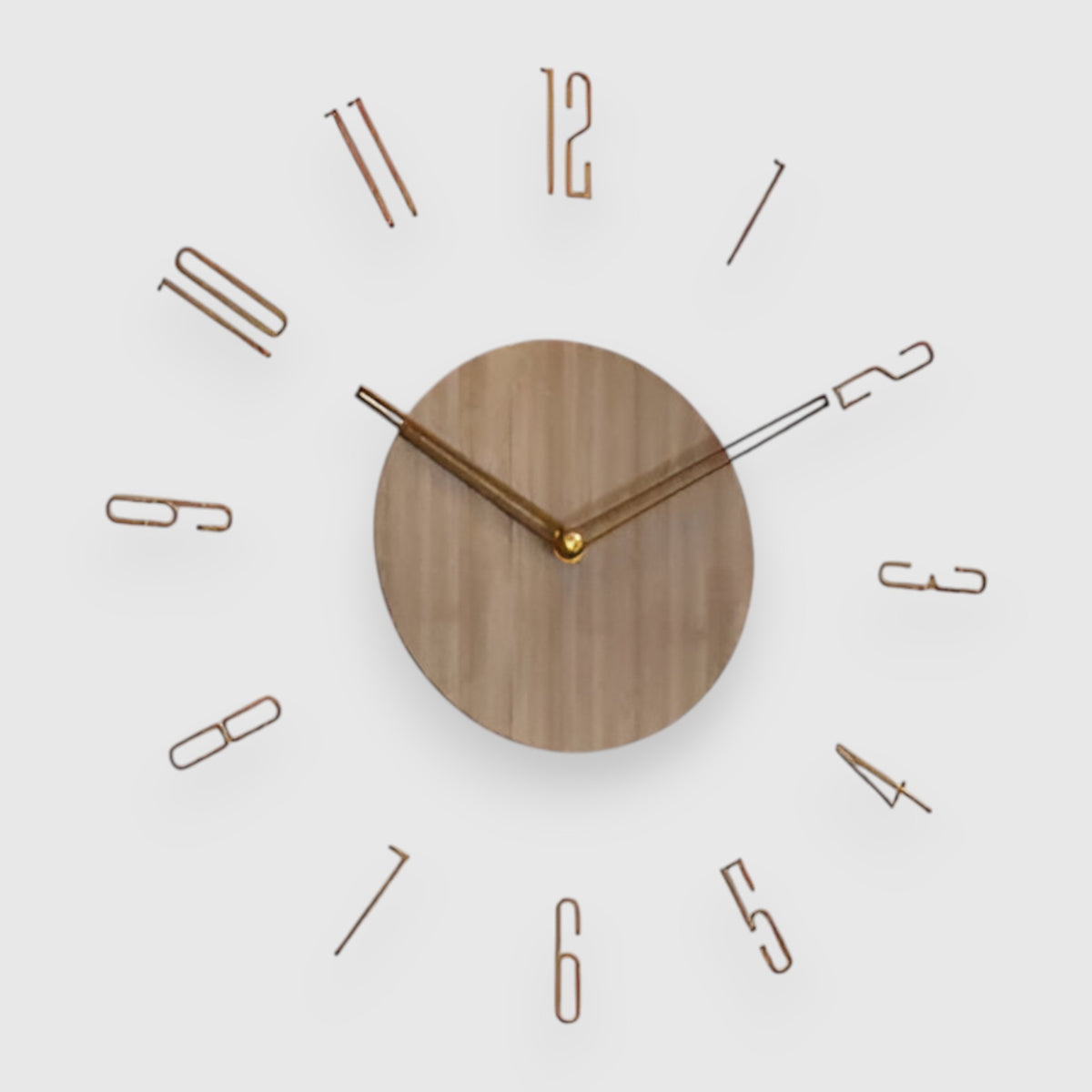 Horloges murales : Horloge Murale en Acrylique et Bois au Design Moderne dans B de Marche Lino