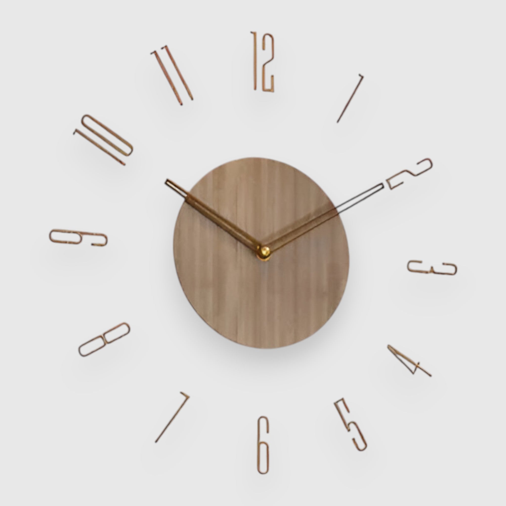 Horloges murales : Horloge Murale en Acrylique et Bois au Design Moderne dans B de Marche Lino