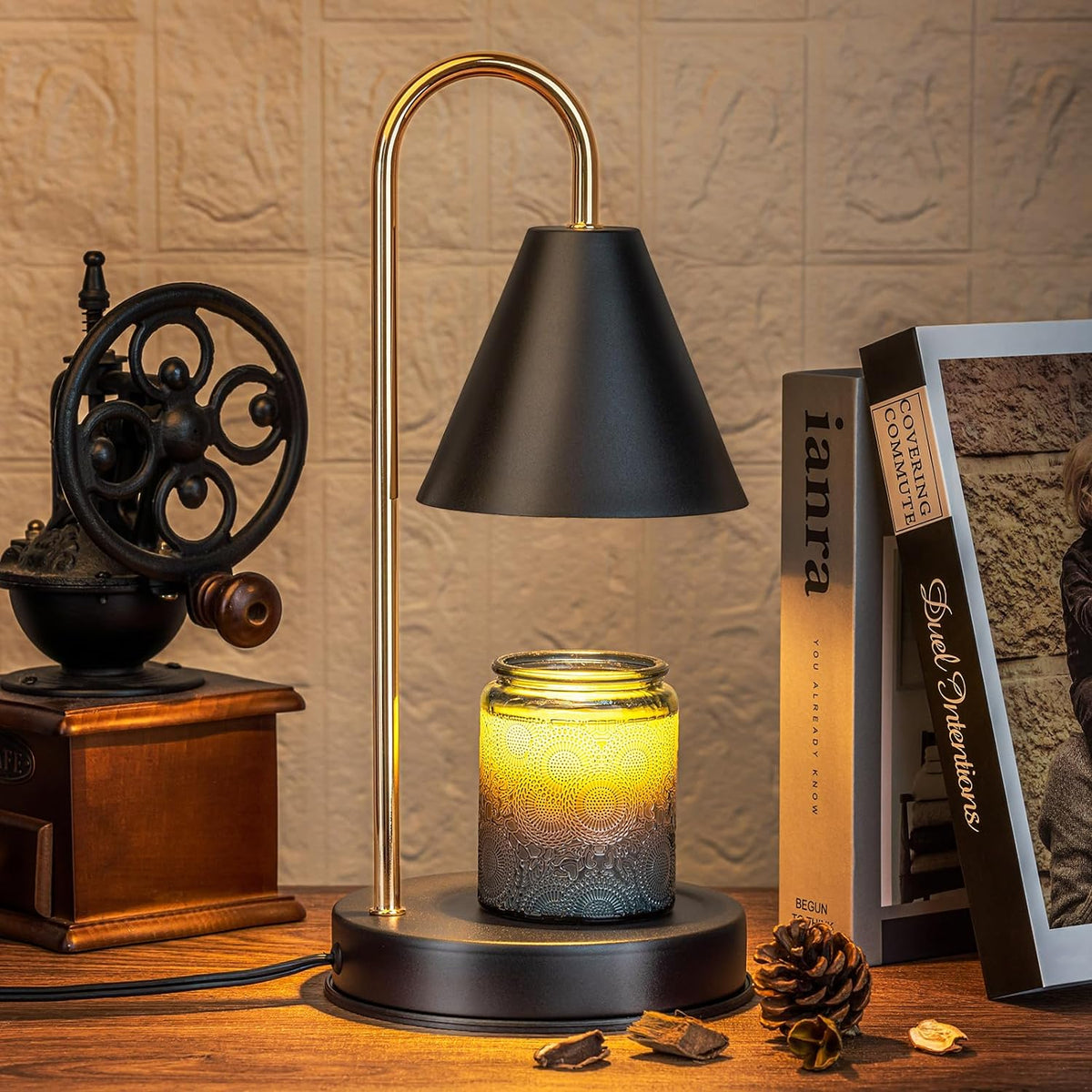 Lampe Chauffe-Bougie : Lampe Chauffe-Bougie – Fondoir à Cire Sans Flamme dans de Marche Lino
