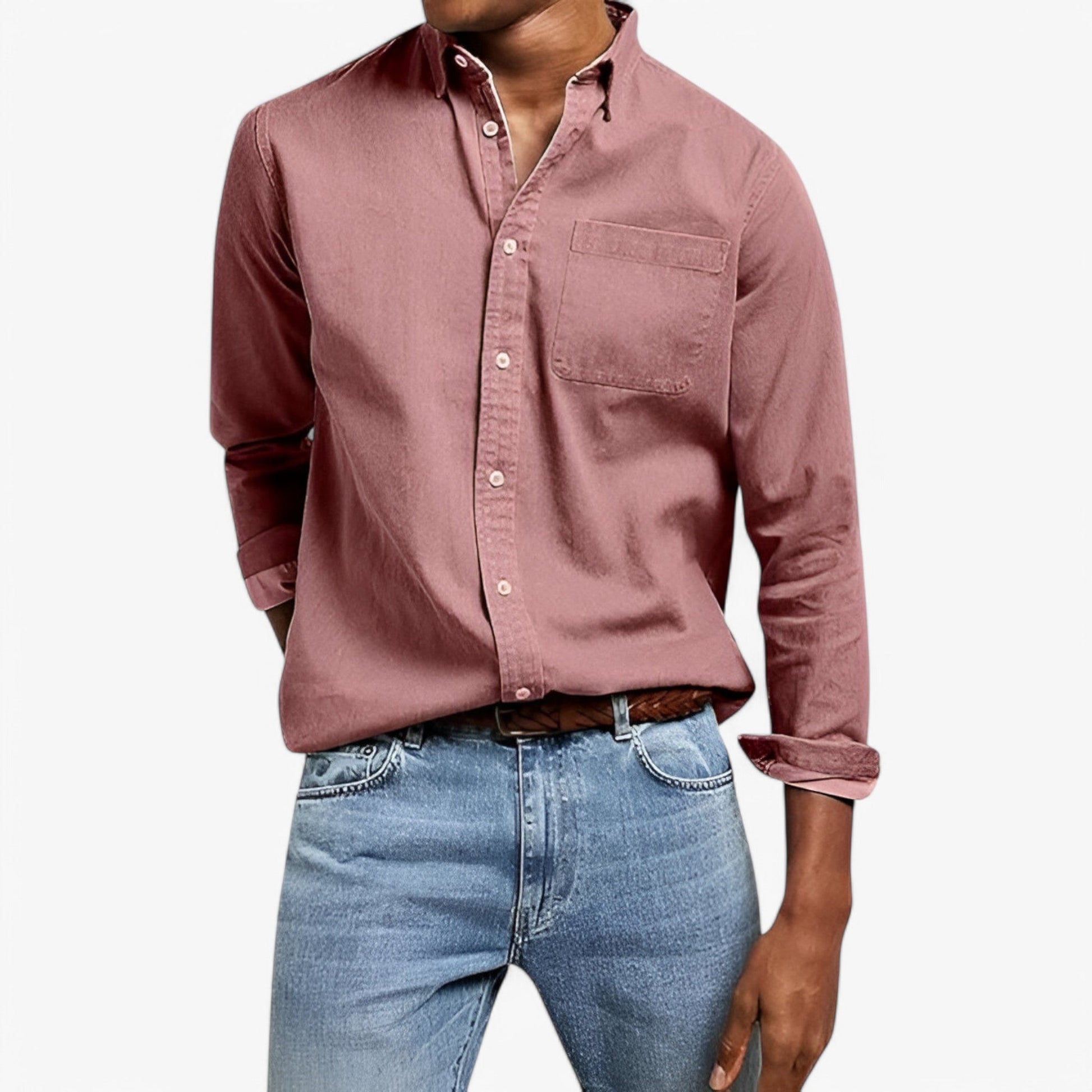 Chemise Cargo Homme Résistante en Coton avec Plusieurs Poches, Manches Longues