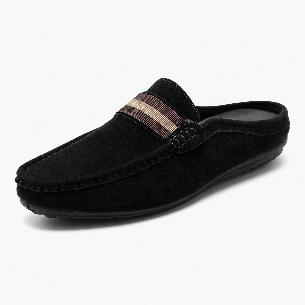 : Mocassin Homme Chic Décontracté - Confort et Légèreté Estivale dans Noir de Marche Lino
