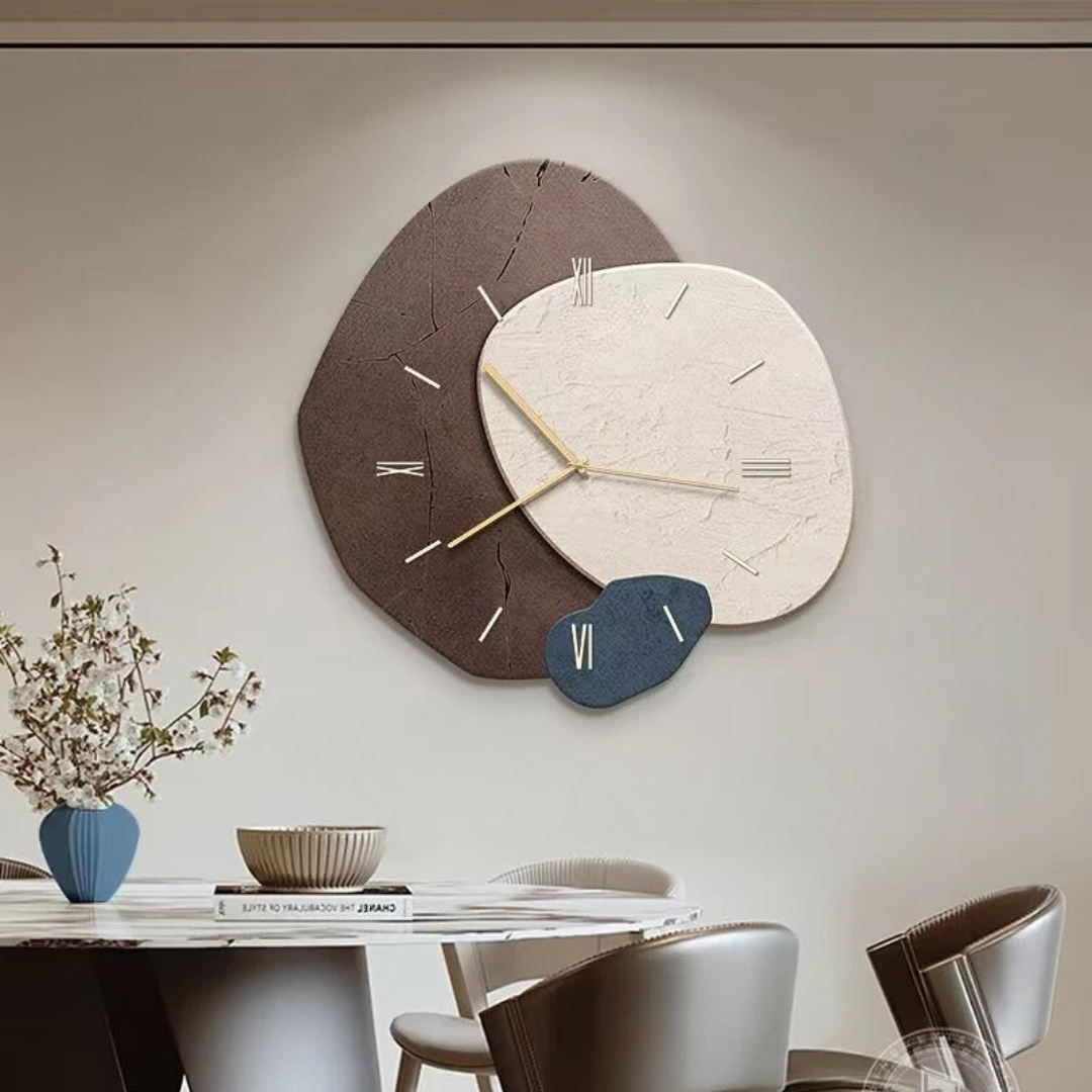 Horloge murale en bois avec LED - Design Naturel & Silencieux