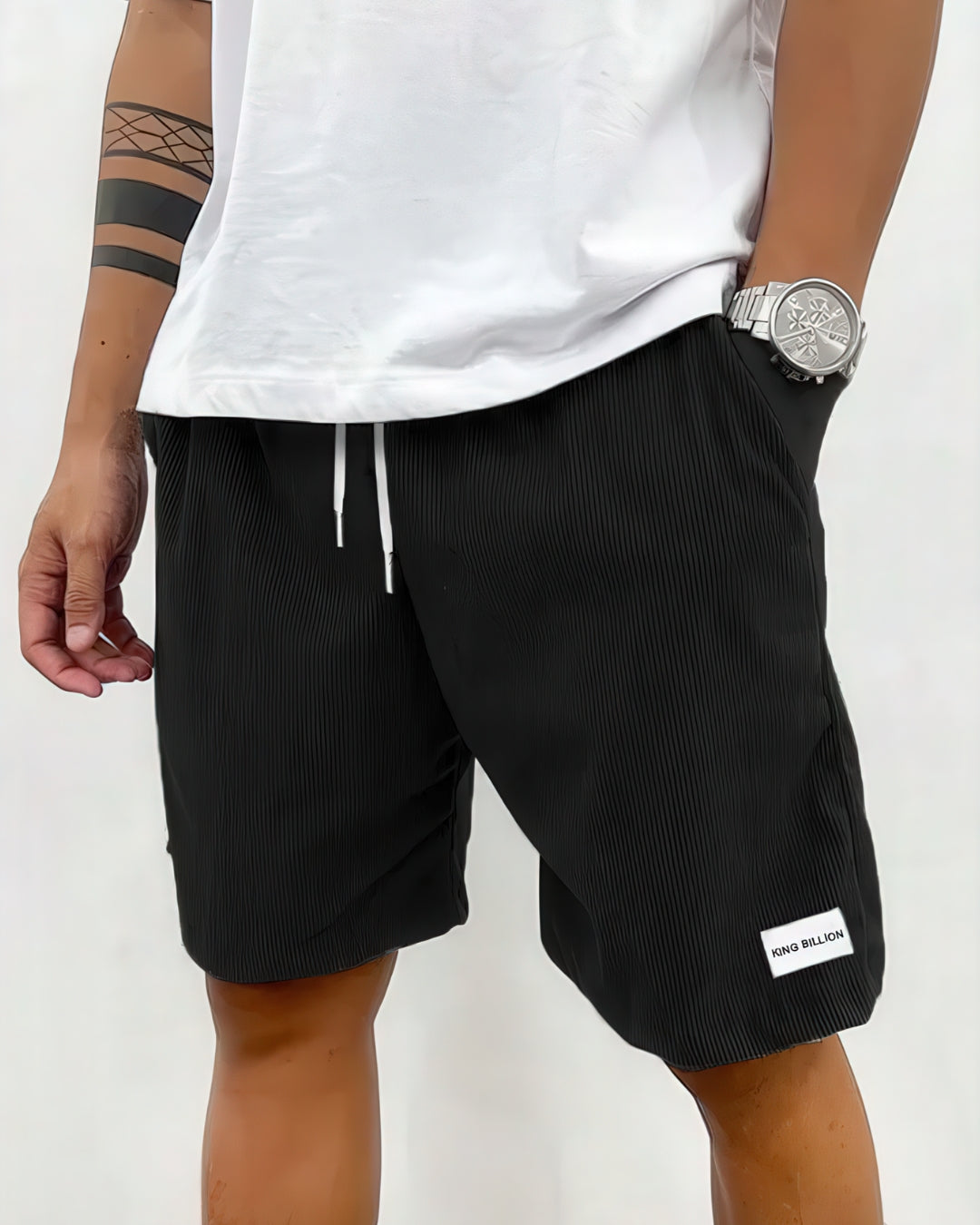 : Shorts homme amples décontractés - Confort et style polyvalent dans Noir de Freya Kobenhavn