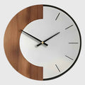 Grande Horloge Murale en Bois Naturel Accessoire Mural