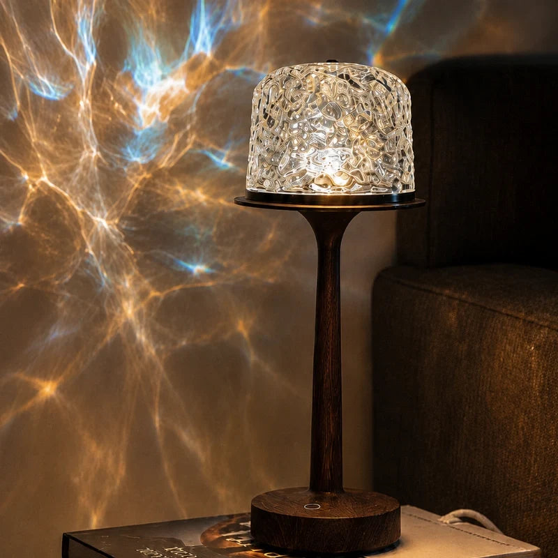 Home Decor : Lampe Aurore Boréale – Lampe de Table Ambiance 2-en-1 & Projecteur dans de Marche Lino
