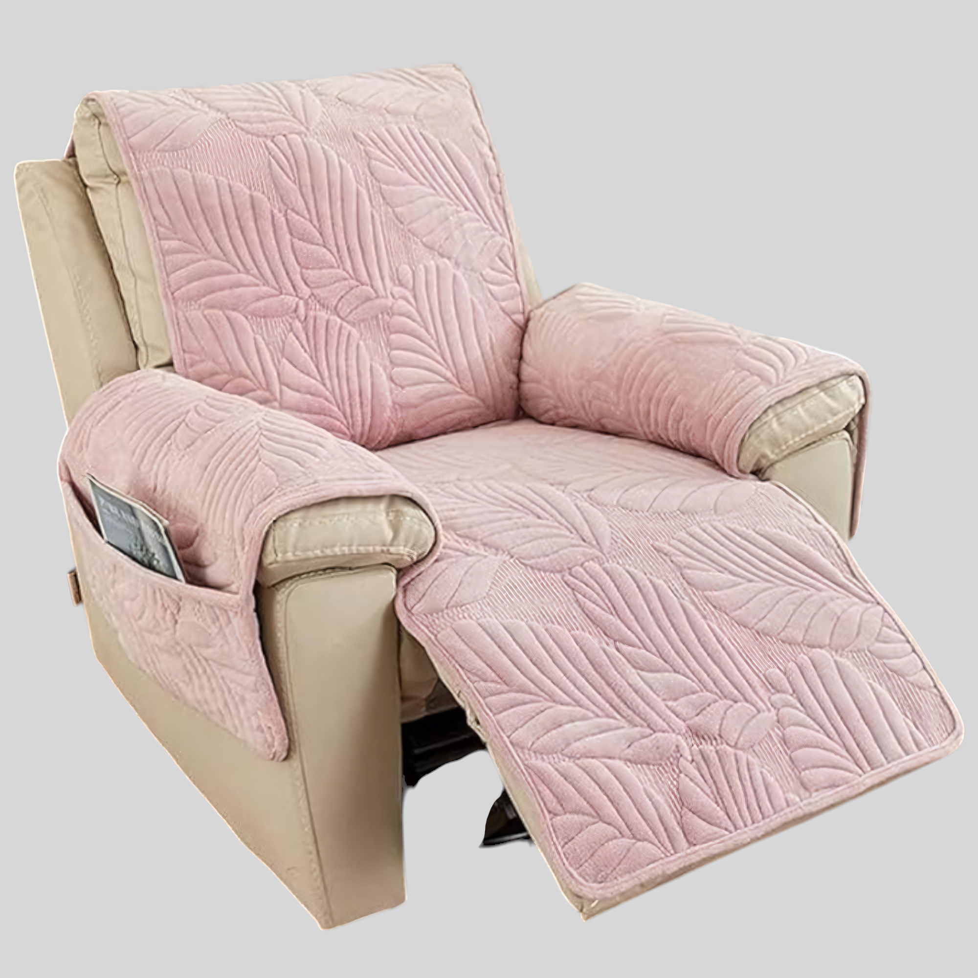 Housse relax universelle, motif feuilles, protection élégante