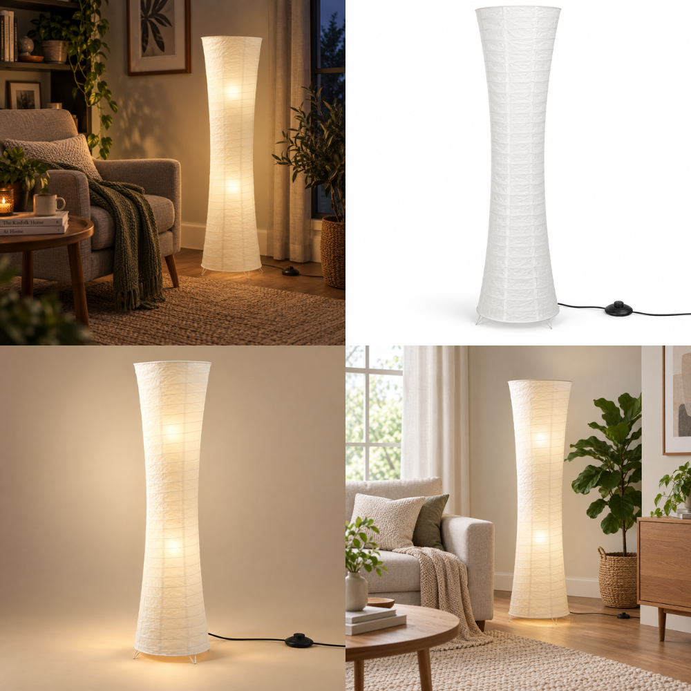 Lighting : Lampadaire LED Sculptural – Ambiance Chaleureuse pour Salon dans de Marche Lino