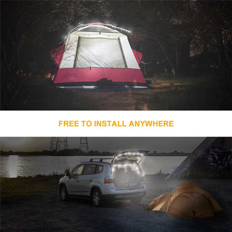 LED Strip Light : Bandeau LED de Camping Portable – Étanche, Rechargeable USB dans de Marche Lino