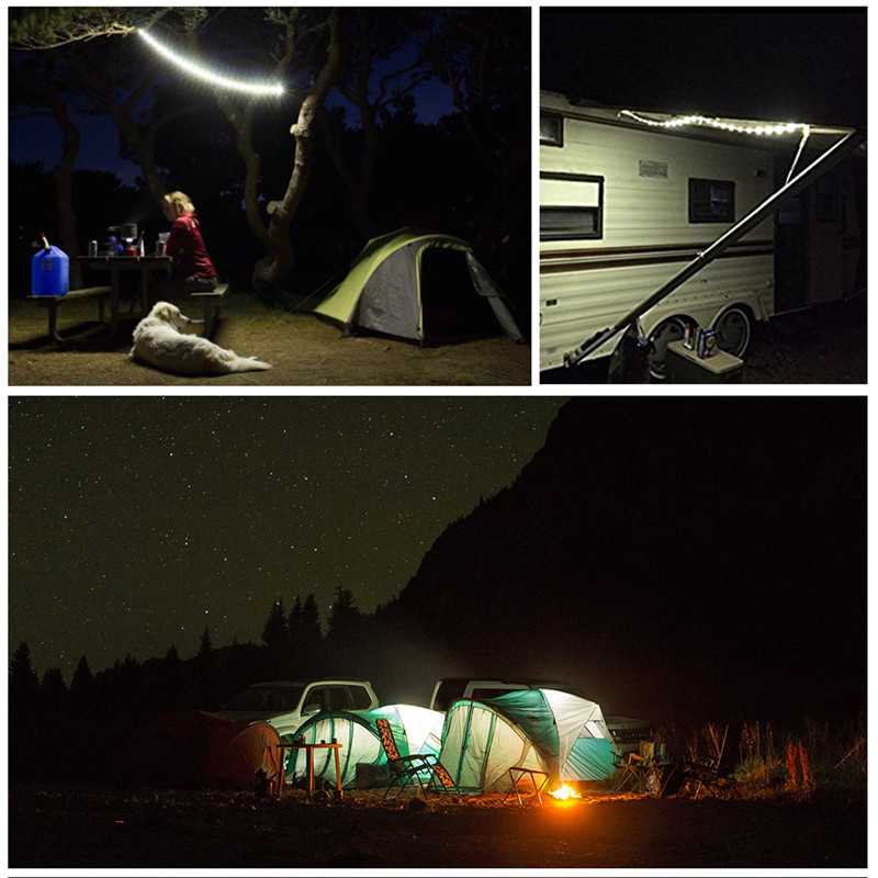 LED Strip Light : Bandeau LED de Camping Portable – Étanche, Rechargeable USB dans de Marche Lino