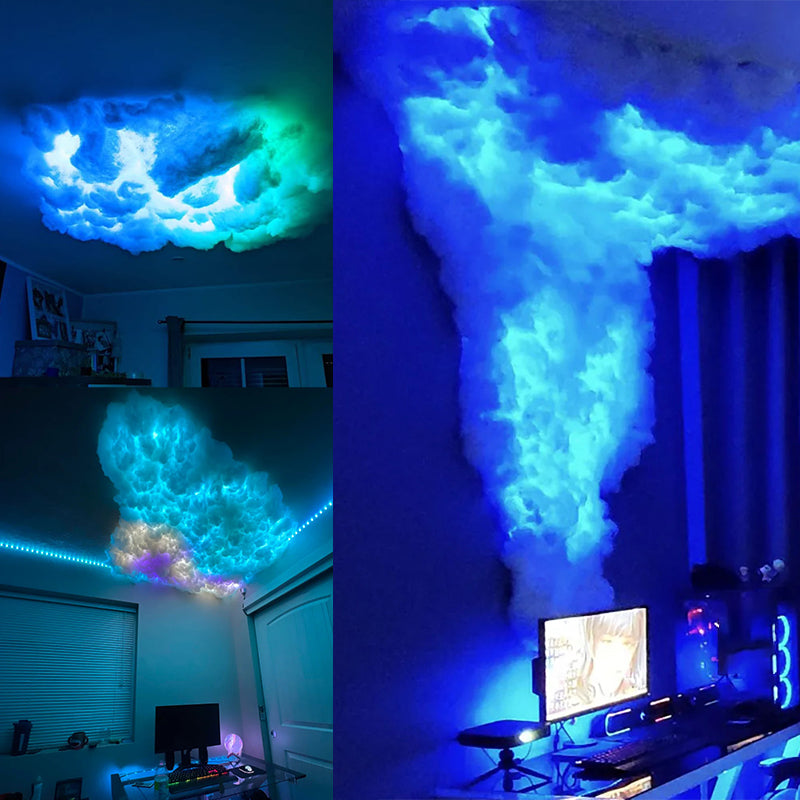 LED Cloud Light : Dream Cloud Light – Lampe LED RGB Synchronisée à la Musique dans de Marche Lino