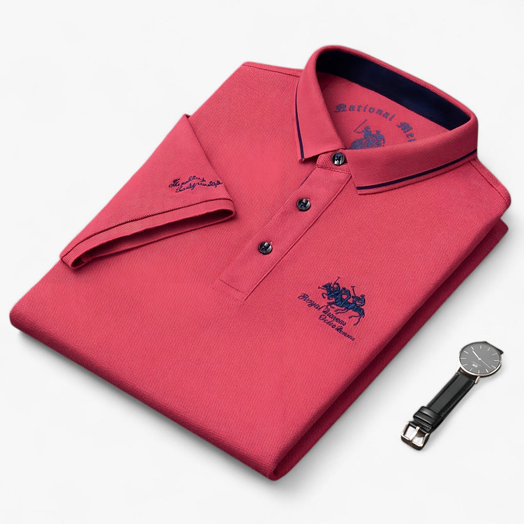 Polo Homme Noir - Respirant Coton Piqué pour Comfort Fit & Durabilité