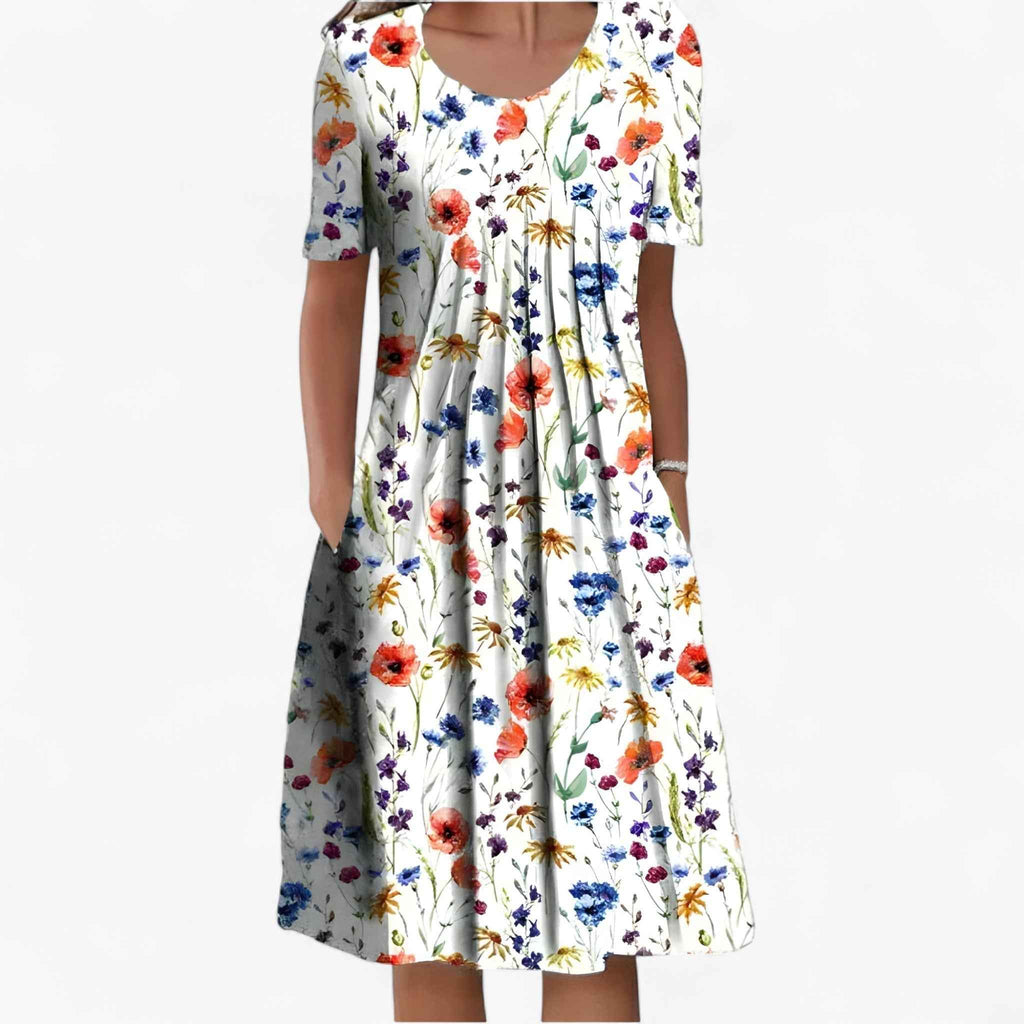 Robe d'été Femme en Coton Léger Respirant S-XL - Plusieurs Couleurs