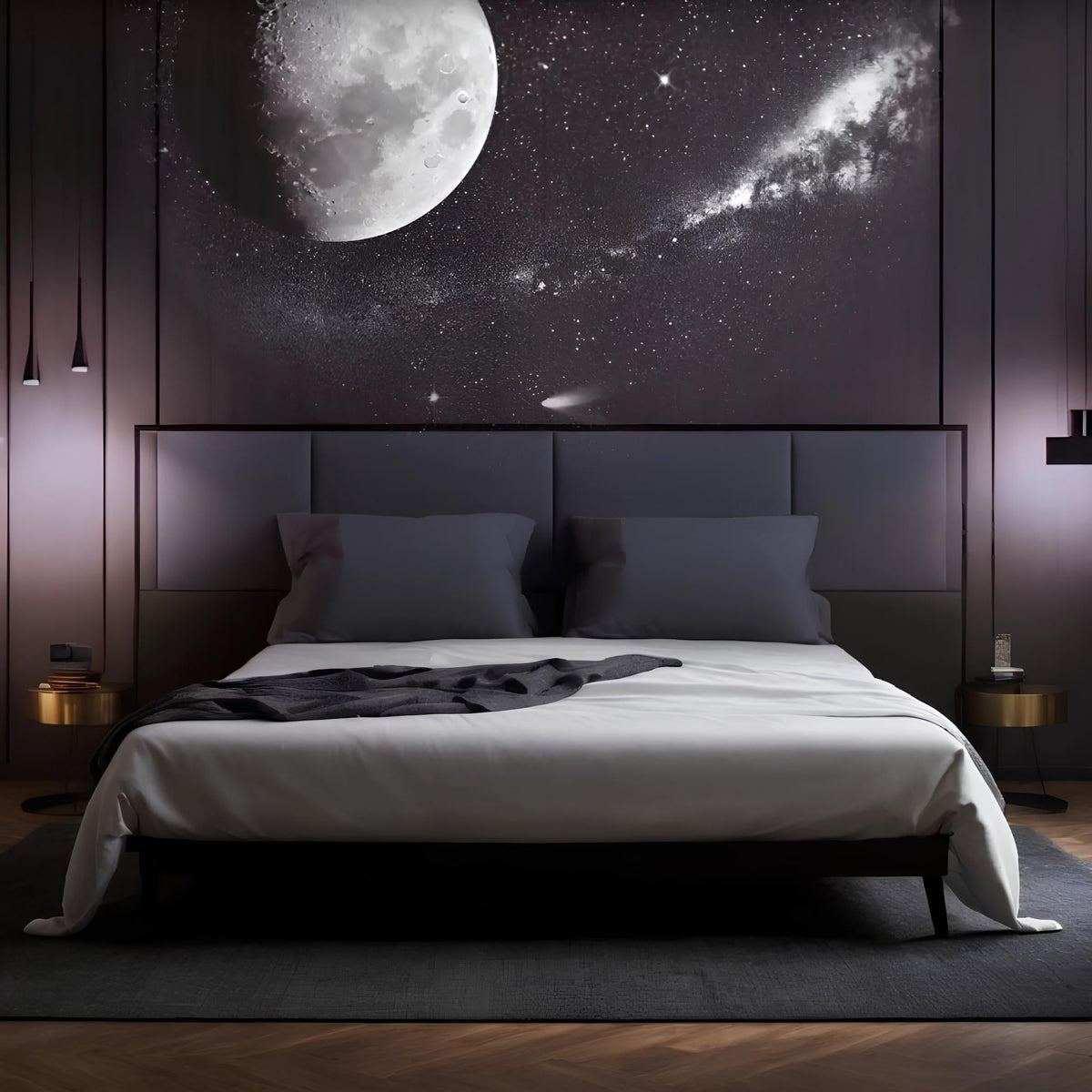 Home Decor : Lampe de Projection Spatiale – Projecteur Galaxie pour Ambiance dans de Marche Lino