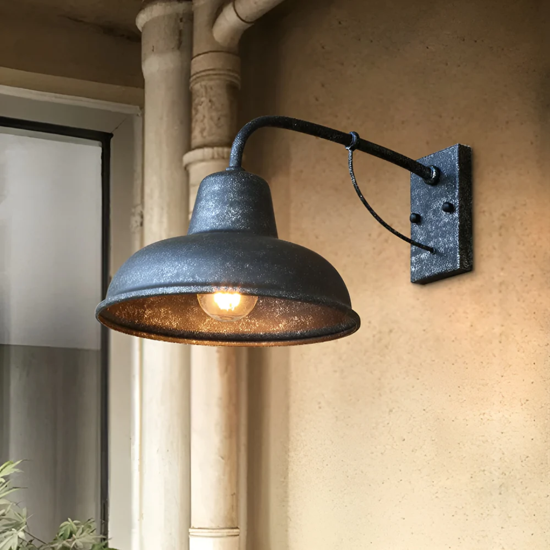 Lyvix – Lampe murale extérieure industrielle robuste pour un style marquant et moderne