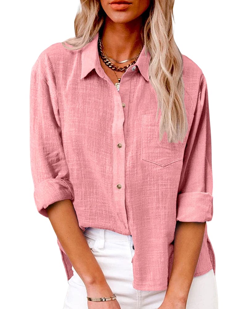Chemise Femme Coupe Décontractée - Blouse Casual Ample