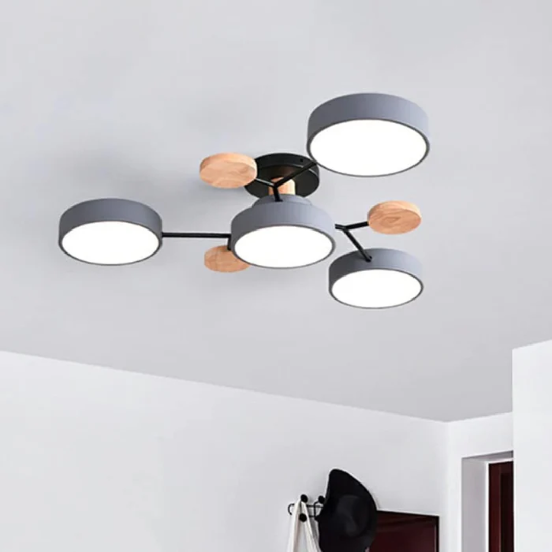 Ceiling Light : Plafonnier LED Rond Moderne dans de Marche Lino