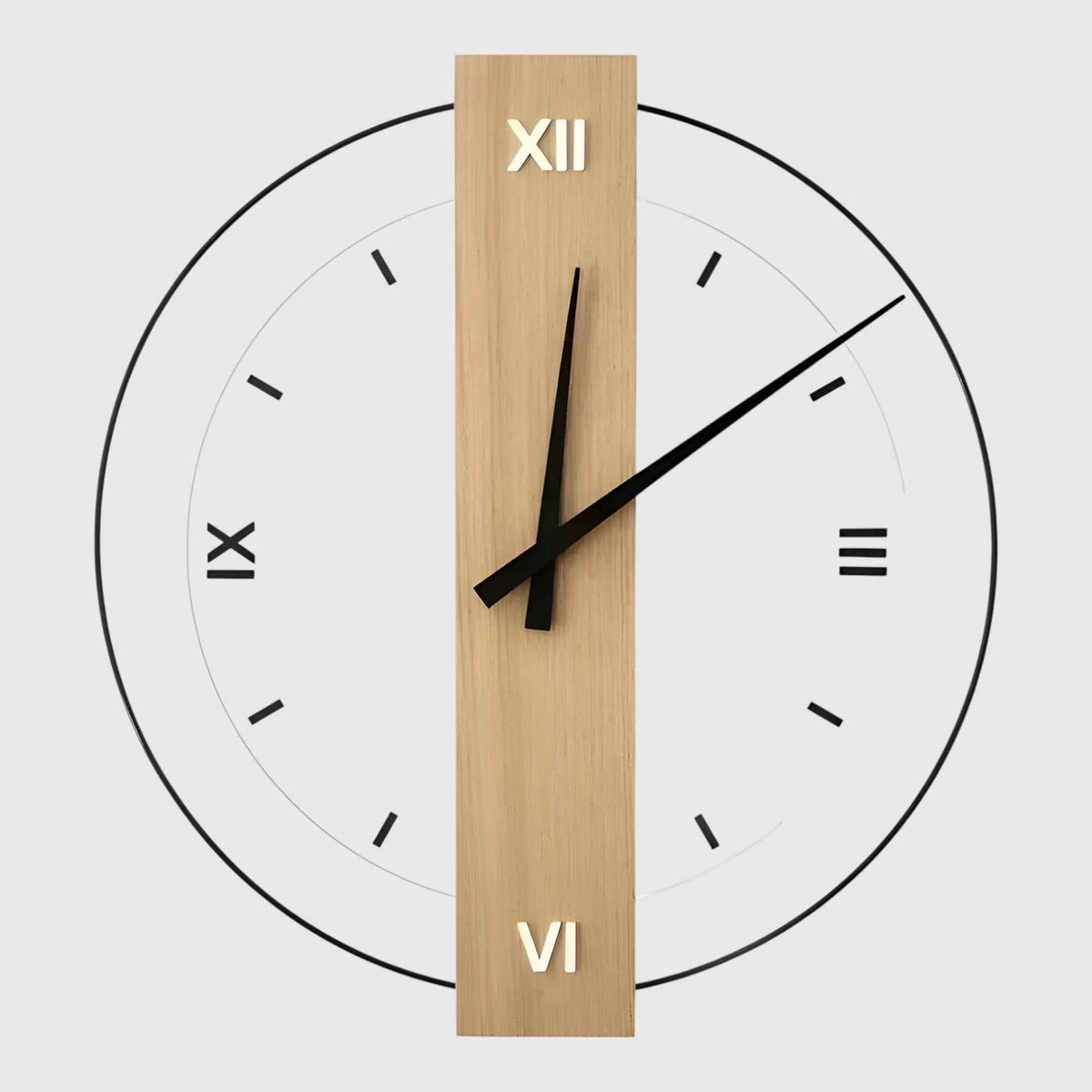 Horloges murales : Horloge Murale en Bois Design Accessoire De Salon dans A de Marche Lino