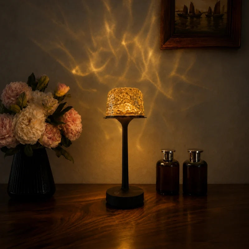 Home Decor : Lampe Aurore Boréale – Lampe de Table Ambiance 2-en-1 & Projecteur dans de Marche Lino