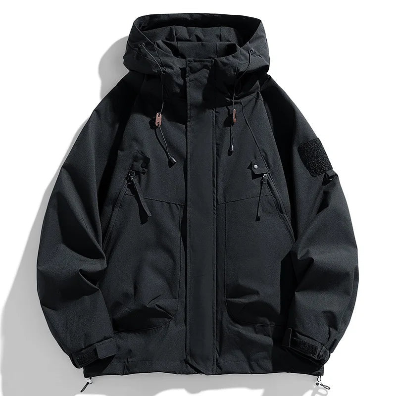 Jackets : Coupe-Vent Homme à Capuche Imperméable dans de Roselva