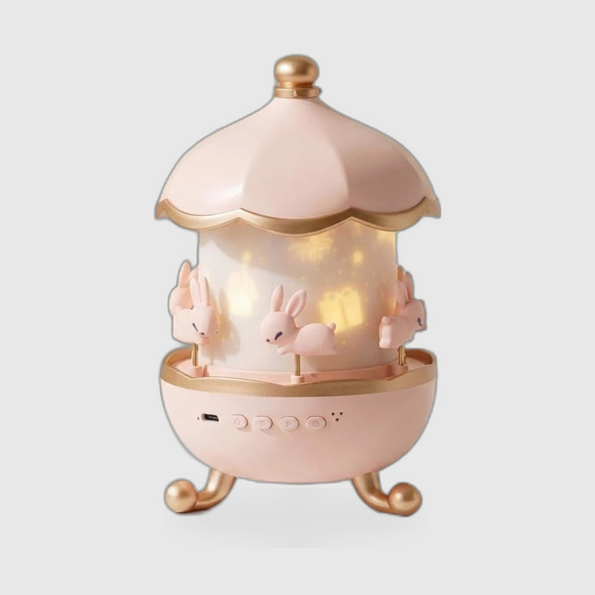 Home Decor : Veilleuse Projecteur Étoile – Design Carrousel Enchanté avec Musique dans de Marche Lino
