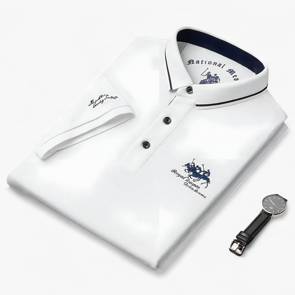 Polo Homme Noir - Respirant Coton Piqué pour Comfort Fit & Durabilité