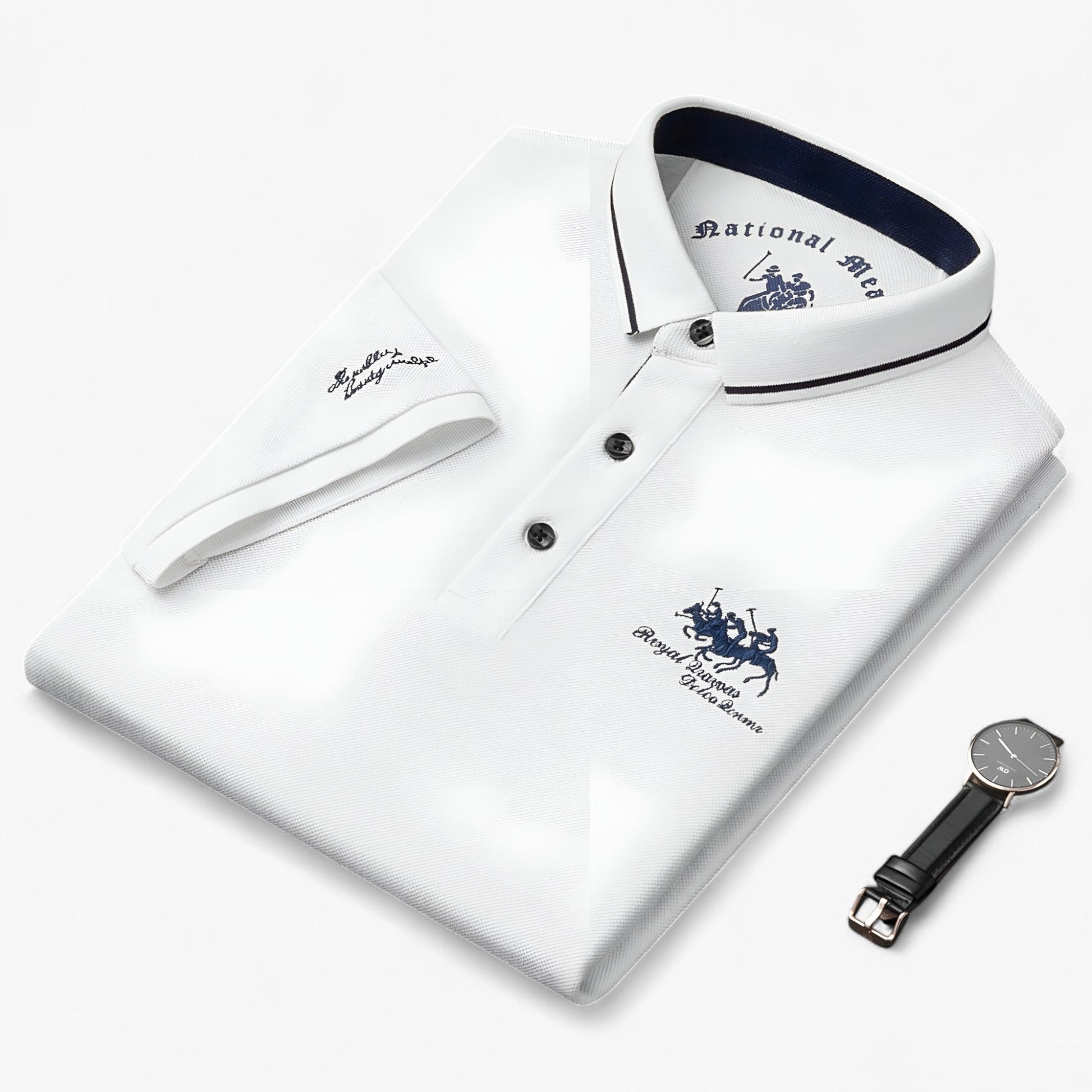 Polo Homme Noir - Respirant Coton Piqué pour Comfort Fit & Durabilité