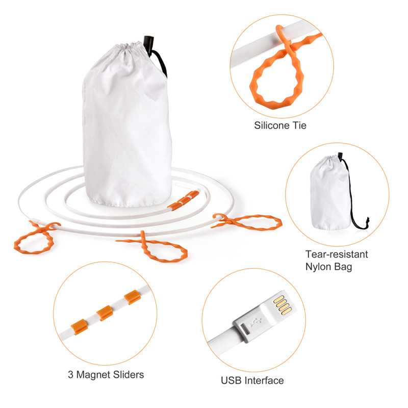 LED Strip Light : Bandeau LED de Camping Portable – Étanche, Rechargeable USB dans de Marche Lino
