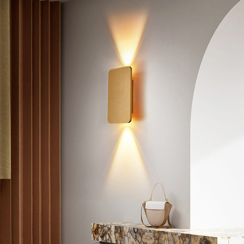 Applique Murale LED Rectangulaire d'Intérieur - Design Métal Moderne