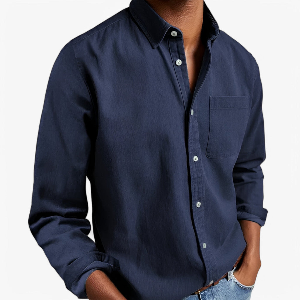 Chemise Cargo Homme Résistante en Coton avec Plusieurs Poches, Manches Longues