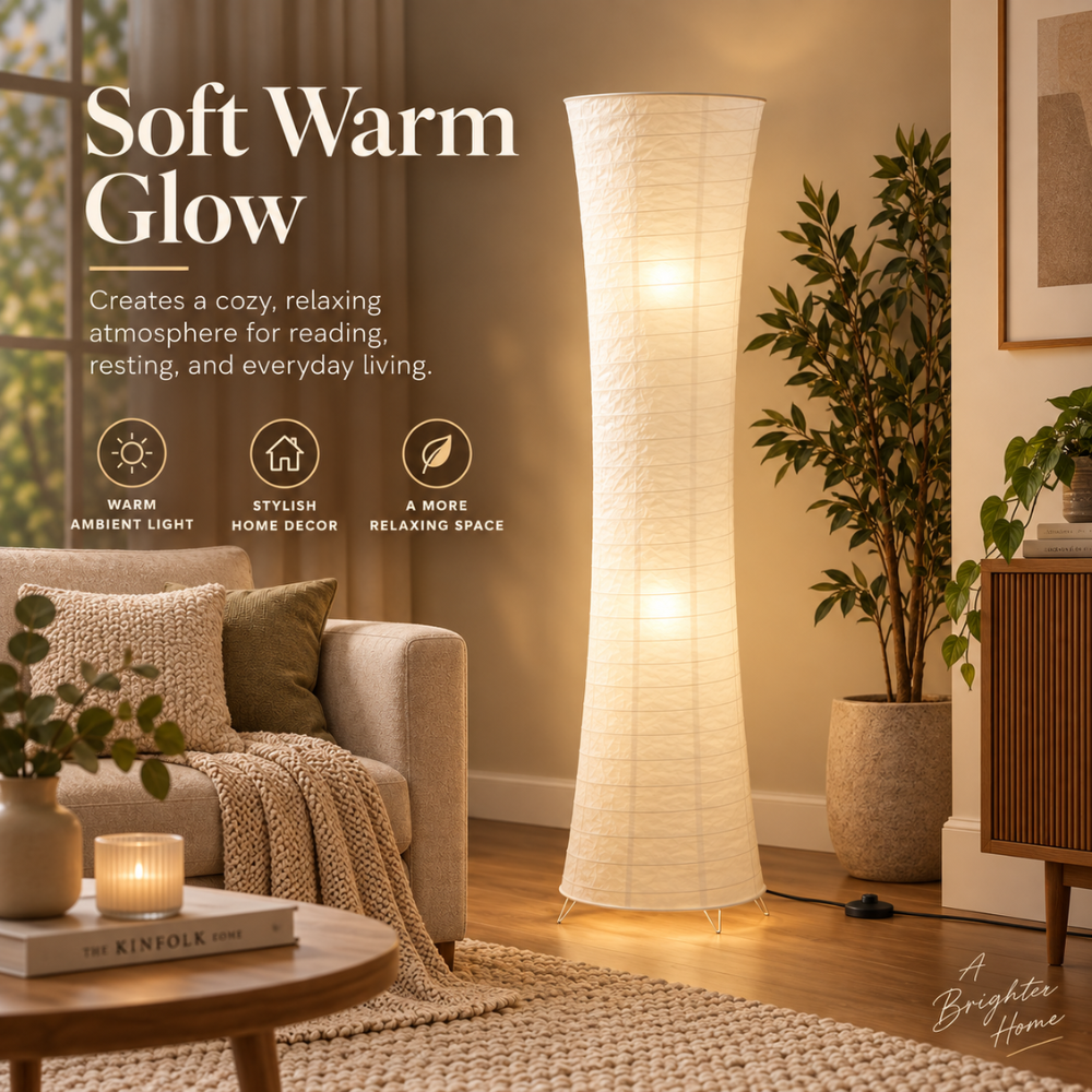 Lighting : Lampadaire LED Sculptural – Ambiance Chaleureuse pour Salon dans de Marche Lino