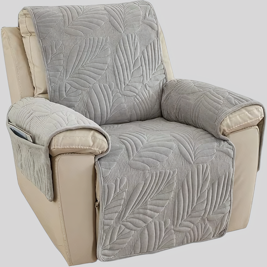 Housse relax universelle, motif feuilles, protection élégante