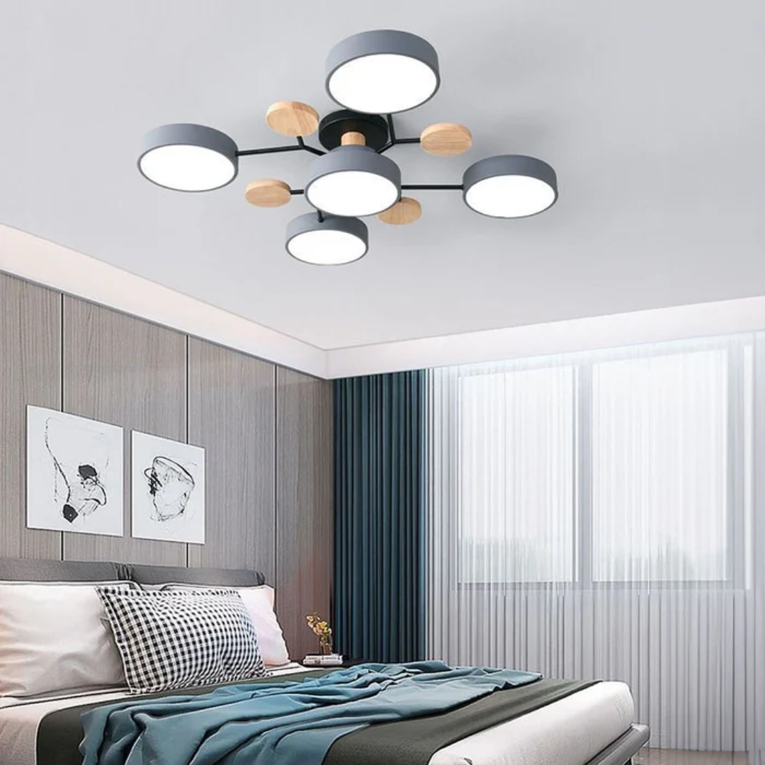Ceiling Light : Plafonnier LED Rond Moderne dans de Marche Lino