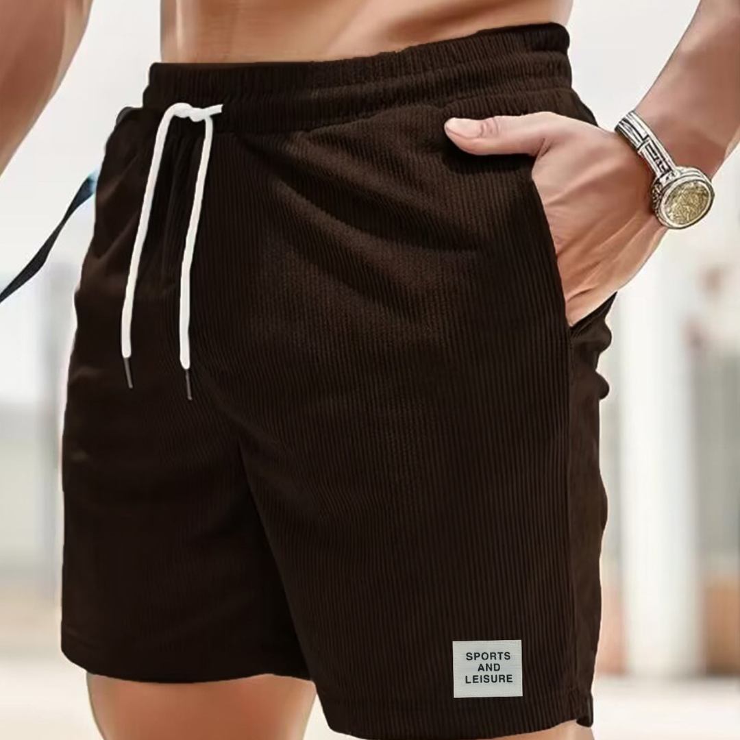 Let ribfløjl shorts til kvinder med snøre - Komfortabel